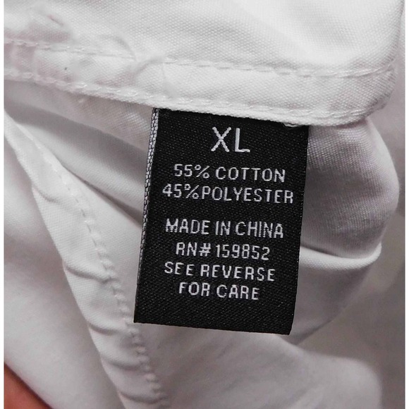 Smoke & Ash White Button Down Shirt "I am the king of my own castle" sz XL - Picture 4 of 4